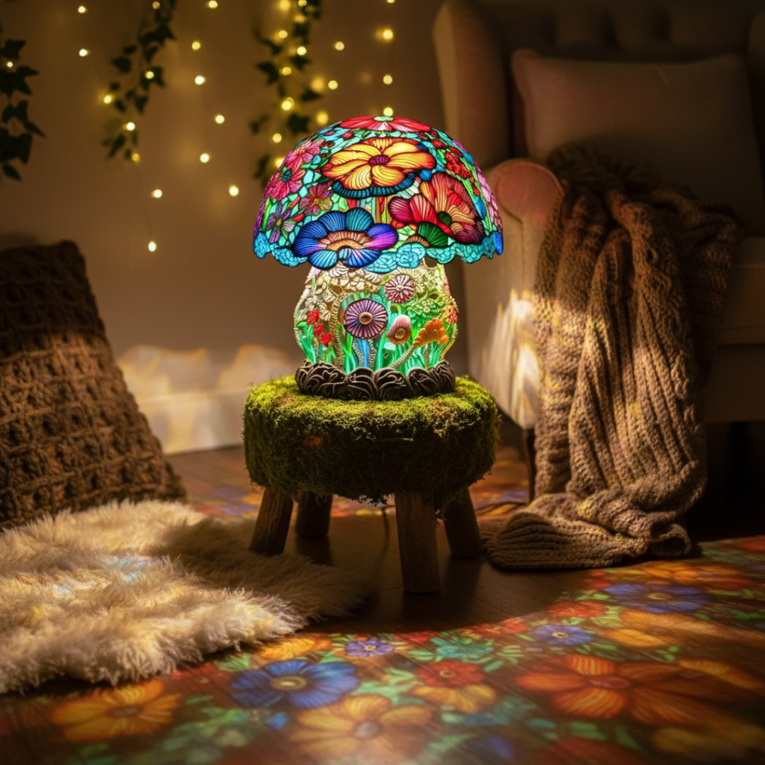 Matná houbová lampa