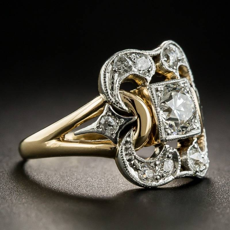 Radiance - Klassisk vintage ring med zirkonia